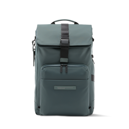 Midtown Flaptop Backpack / Pine Green / Recycled Nylon