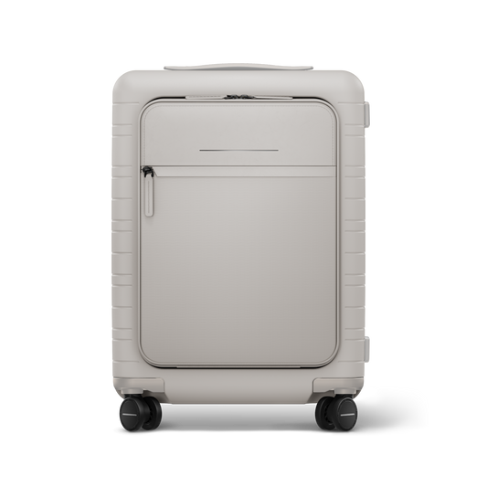 M5 Essential / Sand Grey / Vegan Multi Shell / Cabin Size mit Fronttasche / Essential