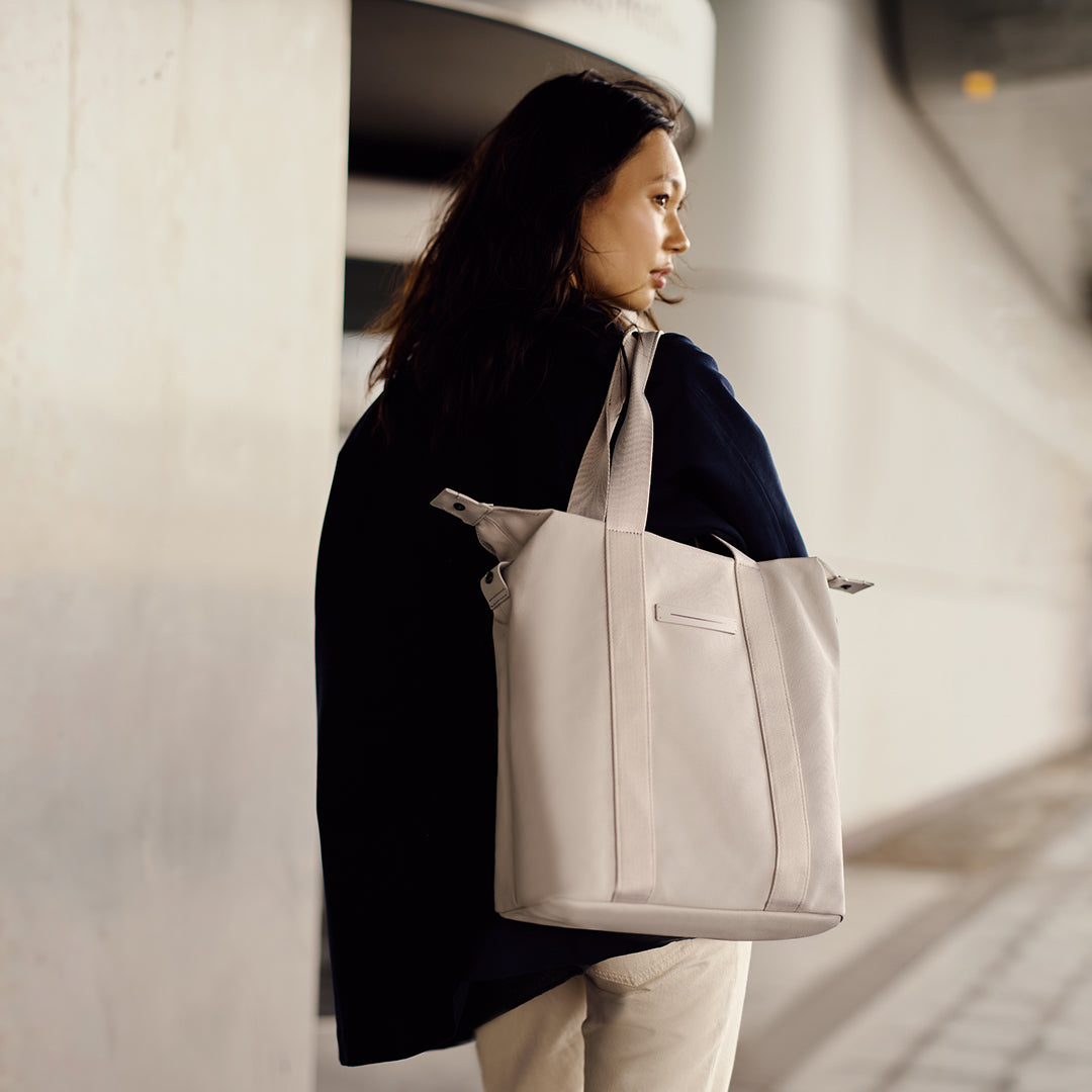 SoFo Vertical Tote / All Black / Waxed Canvas