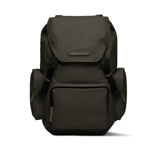 SoFo Backpack Travel / Dark Olive / Recycled Waxed Canvas