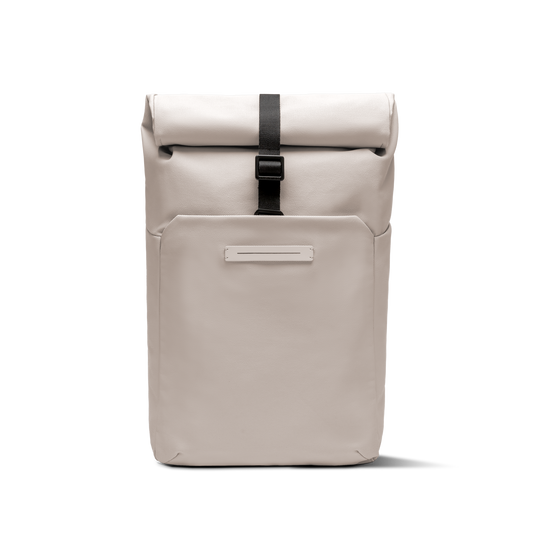 Sofo Rolltop Rucksack Rucksack Beige Vorderseite - Wasserabweisend Vegan Ergonomisch - Horizn Studios