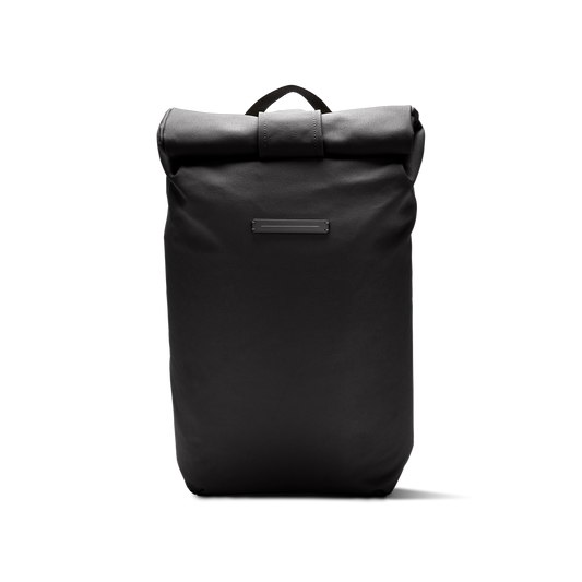 SoFo Rolltop Backpack / All Black / Recycled Cotton Canvas