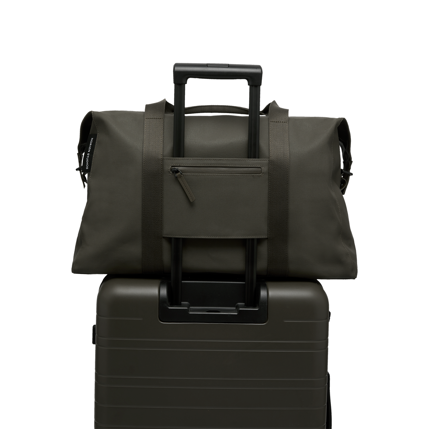 Sofo Weekender Grün Trolley Rückseite - Horizn Studios