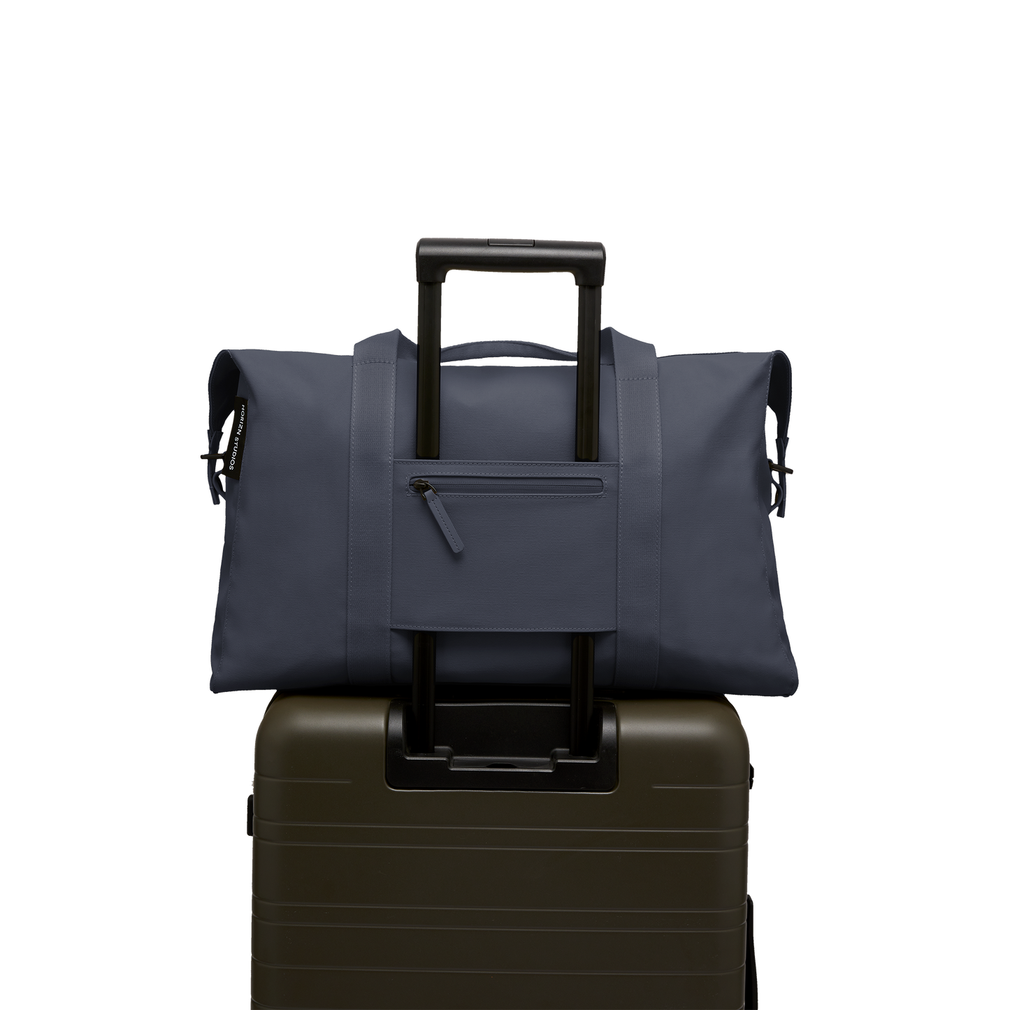 Sofo Weekender Blau Trolley Rückseite - Horizn Studios