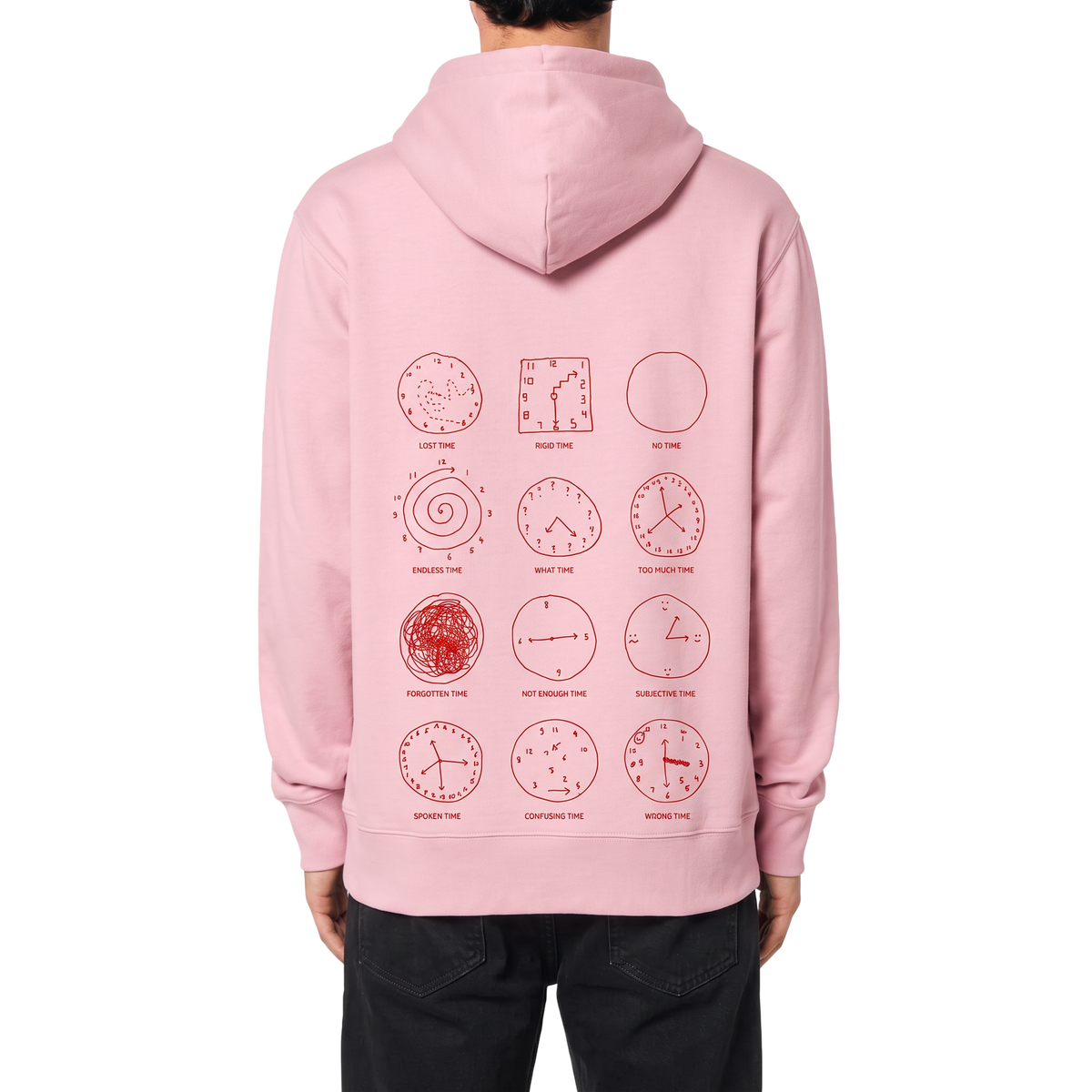 Travel Hoodie / Cloud Rose / Organic Cotton / Size M / Time