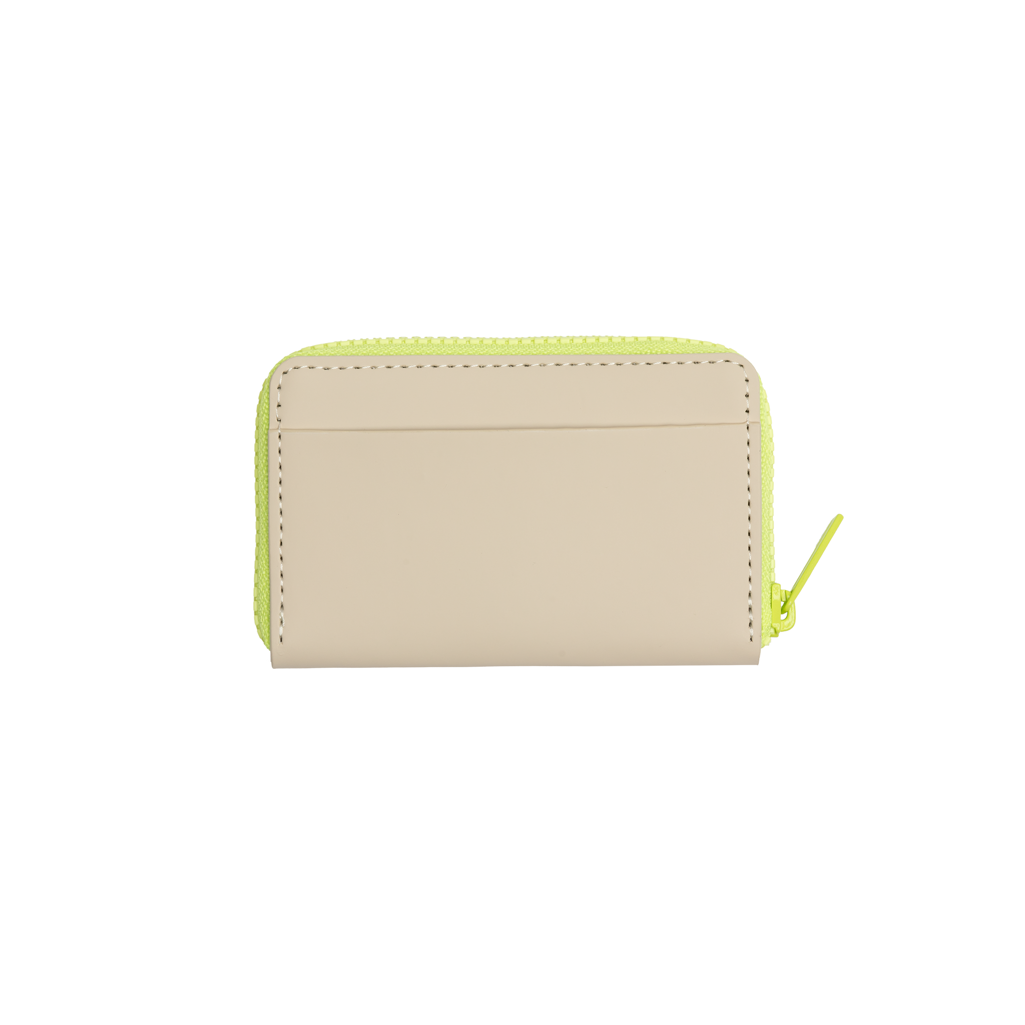 Wallet Beige Neon Yellow Rückseite - Horizn Studios