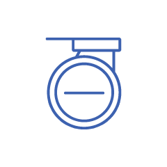 Wheel Caps - Cabin 50 mm - Essential - Blue Bolt / Horizn ID