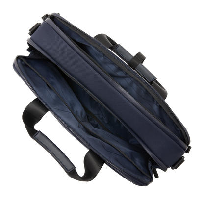 Midtown Briefcase Blau Open Pockets - Horizn Studios