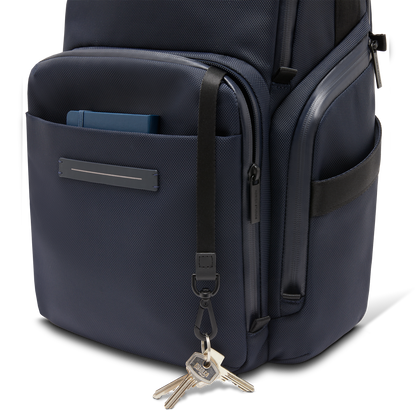 Midtown Rucksack Blau Detail - Wasserabweisend Vegan Ergonomisch - Horizn Studios