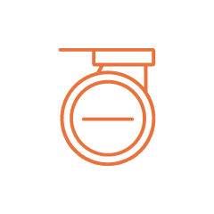 Wheel Caps - Cabin 50 mm - Essential - Orange Glow / Horizn ID