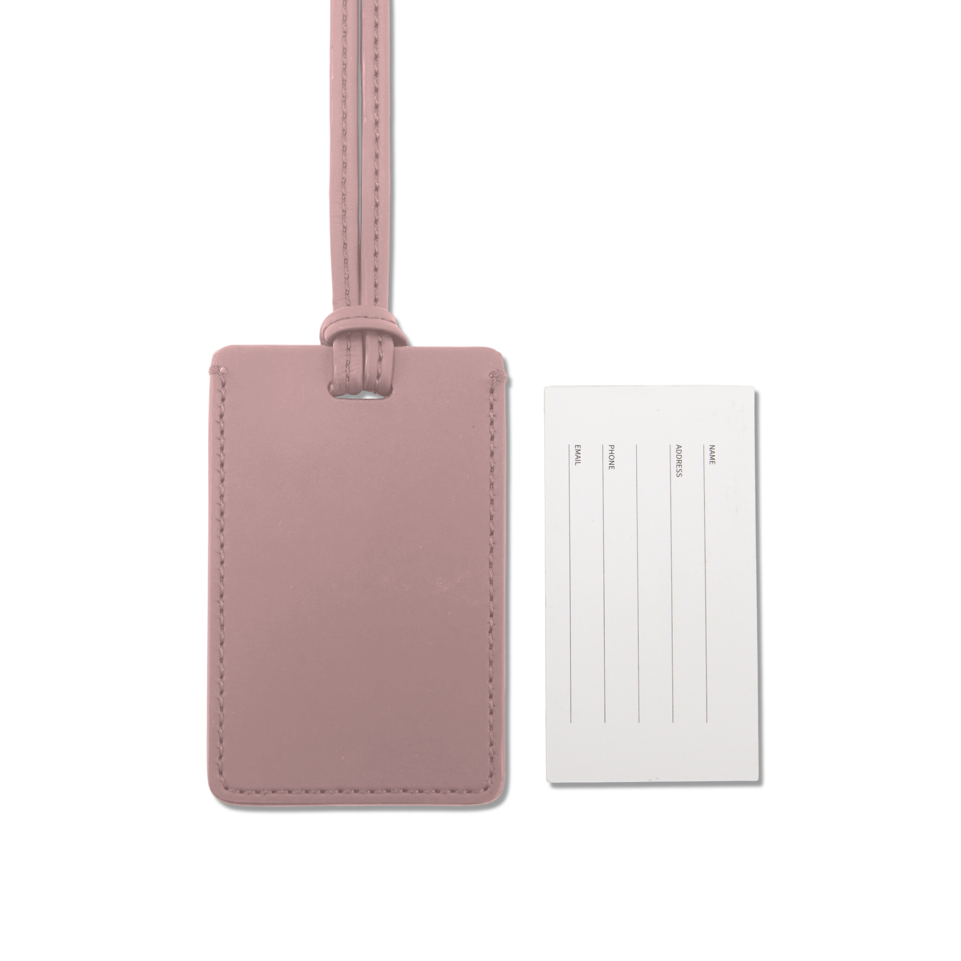 Gepäckanhänger Rosa Rückseite - Premium Reiseaccessoire - Horizn Studios