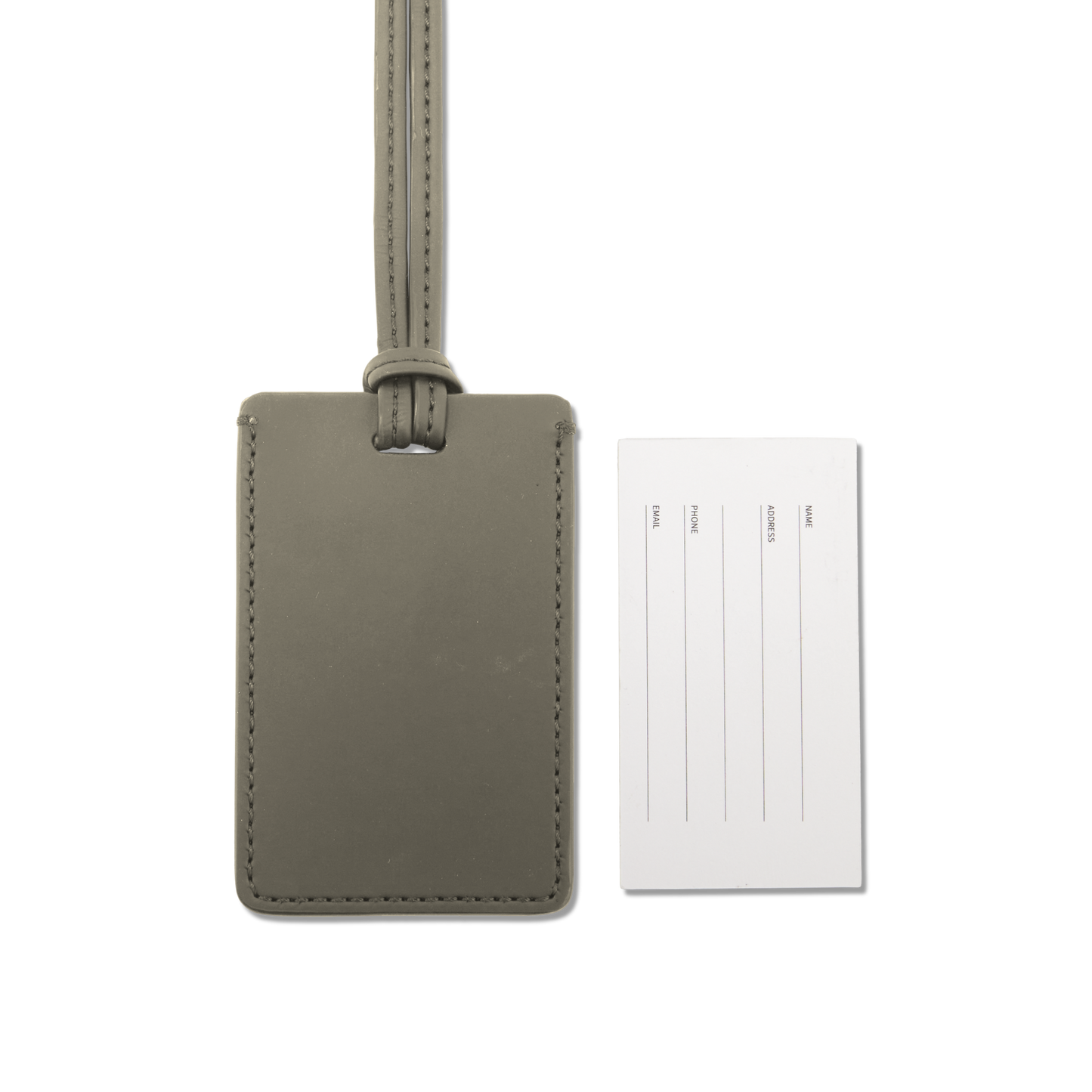 Gepäckanhänger Braun Rückseite - Premium Reiseaccessoire - Horizn Studios