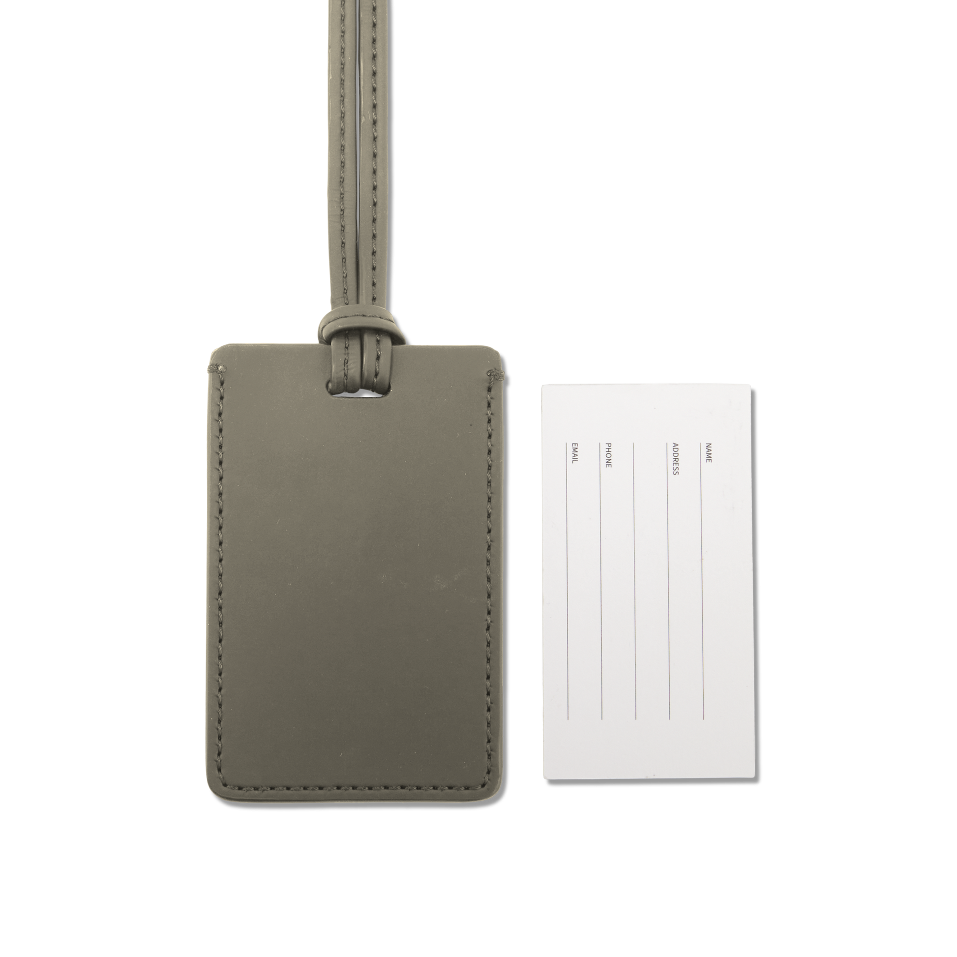 Gepäckanhänger Braun Rückseite - Premium Reiseaccessoire - Horizn Studios