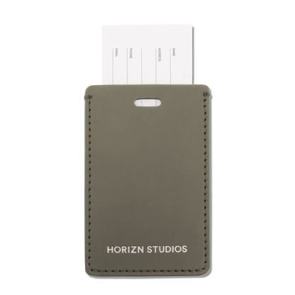 Gepäckanhänger Braun Label - Premium Reiseaccessoire - Horizn Studios