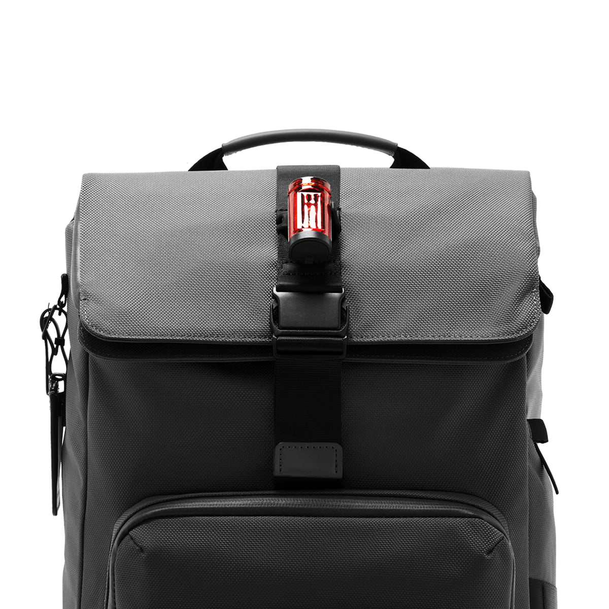 Midtown Flaptop Backpack / All Black / Recycled Nylon