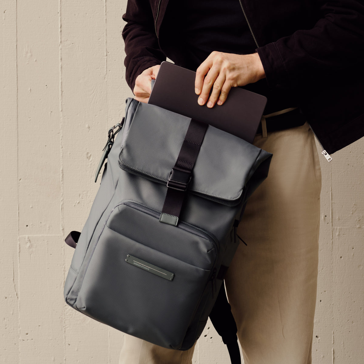 Midtown Flaptop Backpack / Pine Green / Recycled Nylon