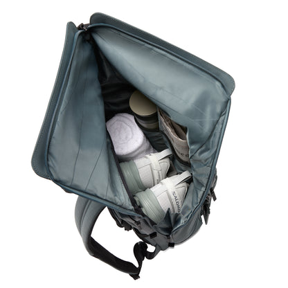 Midtown Flaptop Backpack / Pine Green / Recycled Nylon