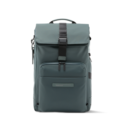 Midtown Flaptop Backpack / Pine Green / Recycled Nylon
