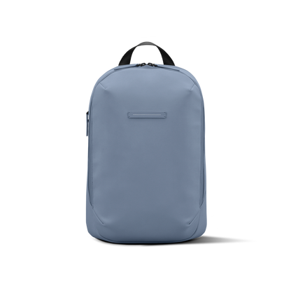 Gion Rucksack Blau Vega Vorderseite - Wasserabweisend Vegan Ergonomisch - Horizn Studios