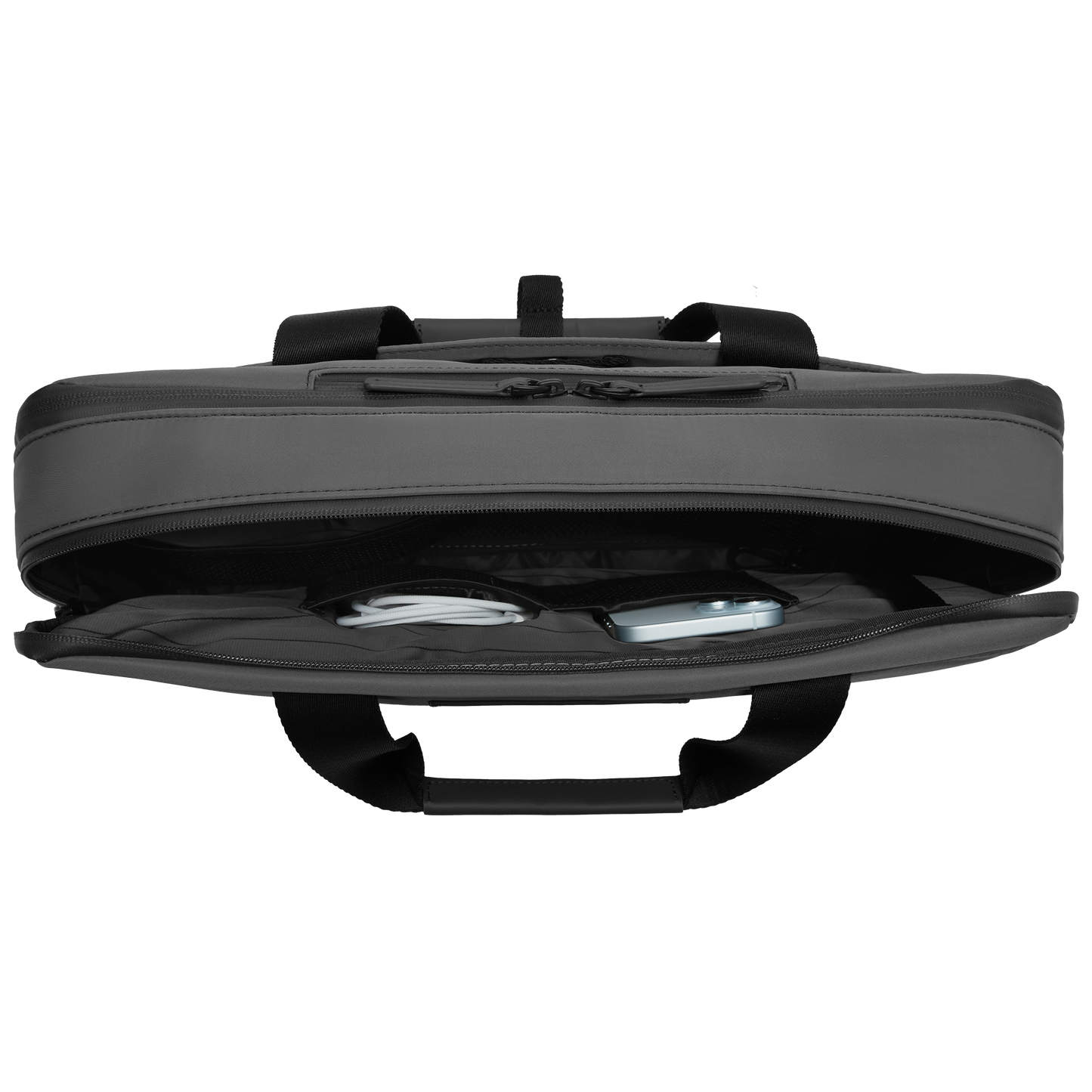 Gion Briefcase / All Black / Recycled Nylon