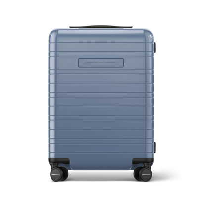 Koffer Essential Glossy Blau Vega Vorderseite - Hartschale Polycarbonat Leicht Robust - Horizn Studios