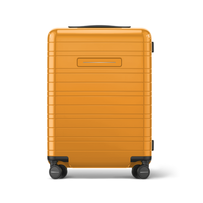 Koffer Essential Glossy Bright Amber Vorderseite - Hartschale Polycarbonat Leicht Robust - Horizn Studios