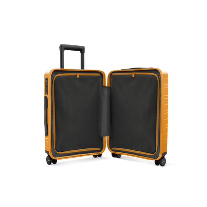 Koffer Essential Glossy Bright Amber Innenansicht - Hartschale Polycarbonat Leicht Robust - Horizn Studios