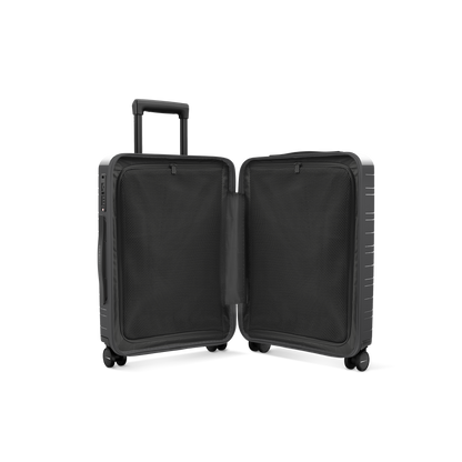 Koffer Essential Glossy Graphite Innenansicht - Hartschale Polycarbonat Leicht Robust - Horizn Studios