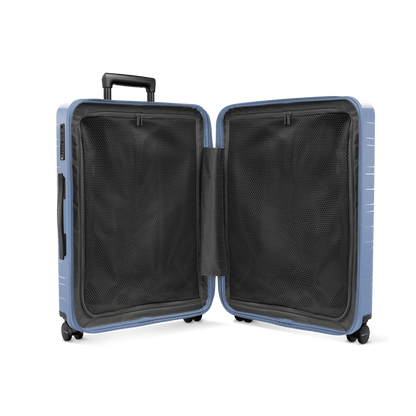 Koffer Essential Glossy Blau Vega Innenansicht - Hartschale Polycarbonat Leicht Robust - Horizn Studios