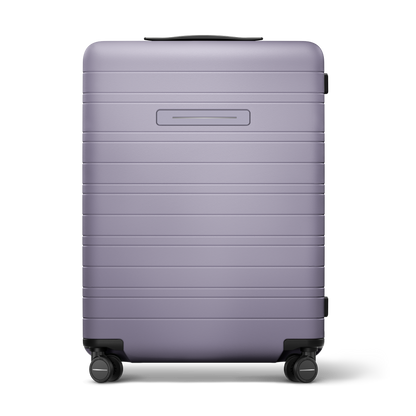 Koffer Essential Grau Lavender Vorderseite - Hartschale Polycarbonat Leicht Robust - Horizn Studios