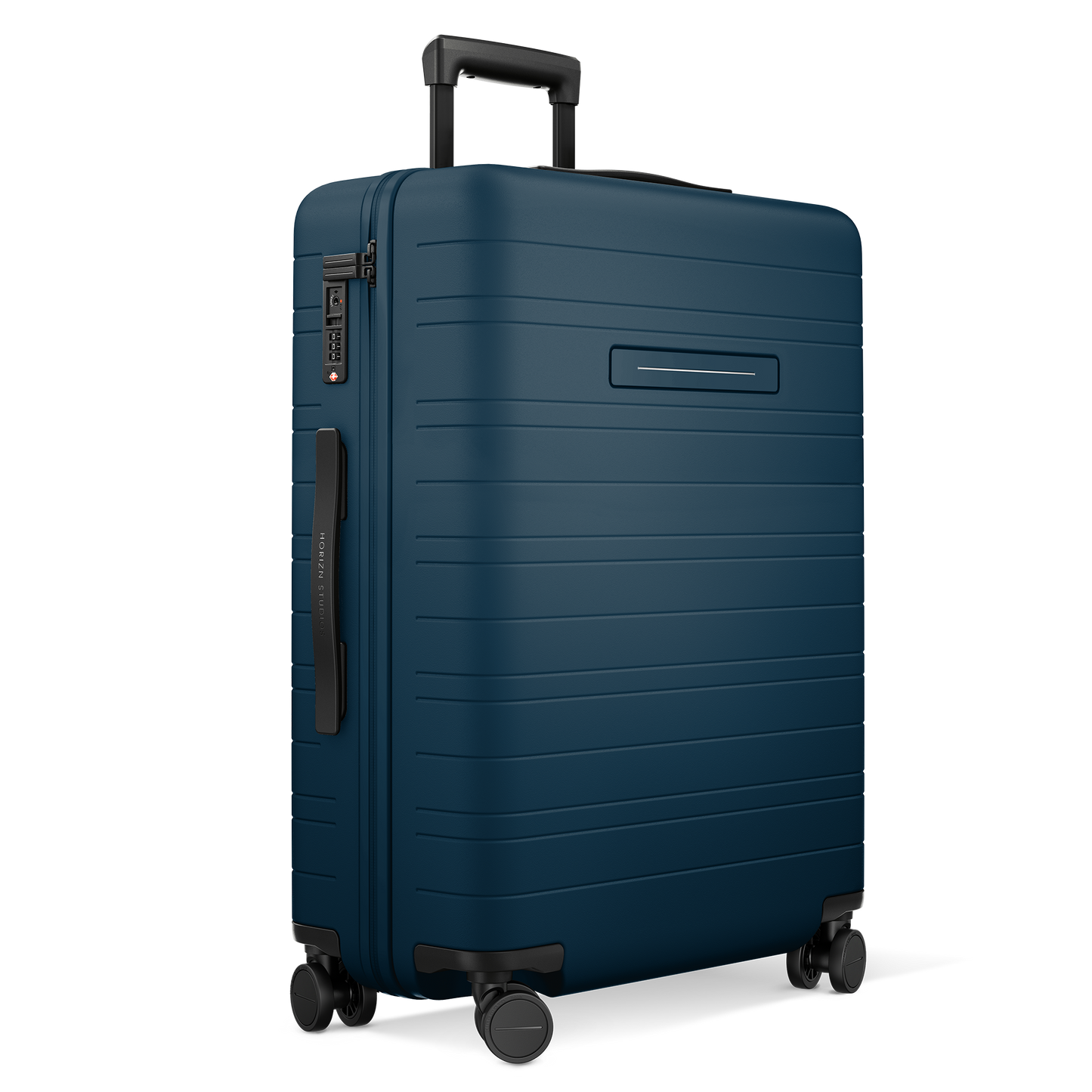 H6 GO Reisegepäck River Blue - Schrägansicht mit 360°-Rollen