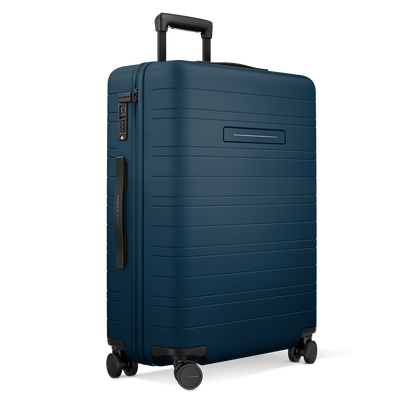 H6 GO Reisegepäck River Blue - Schrägansicht mit 360°-Rollen