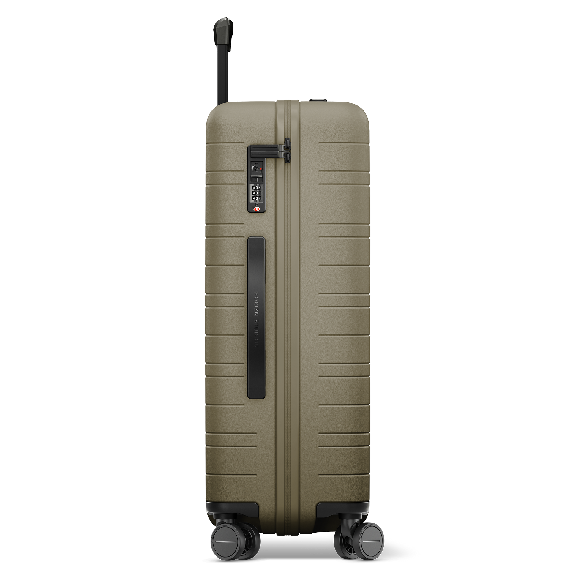 Koffer Series Braun Seitenansicht - Hartschale Polycarbonat Leicht Robust - Horizn Studios