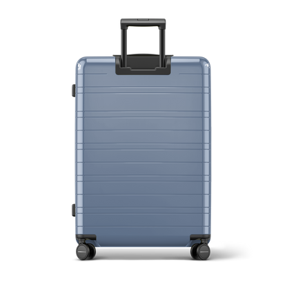 Koffer Essential Glossy Blau Vega Rückseite - Hartschale Polycarbonat Leicht Robust - Horizn Studios