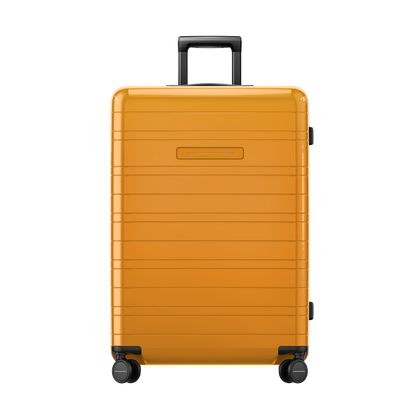Koffer Essential Glossy Bright Amber Vorderseite - Hartschale Polycarbonat Leicht Robust - Horizn Studios