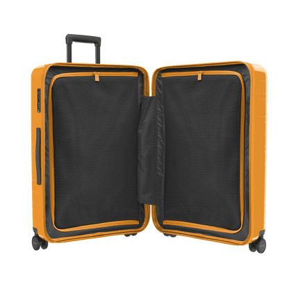 Koffer Essential Glossy Bright Amber Innenansicht - Hartschale Polycarbonat Leicht Robust - Horizn Studios