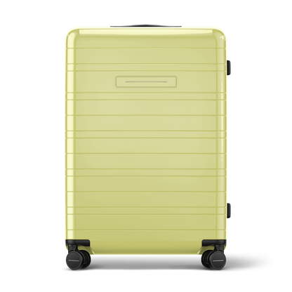 Koffer Essential Glossy Dusk Yellow Vorderseite - Hartschale Polycarbonat Leicht Robust - Horizn Studios