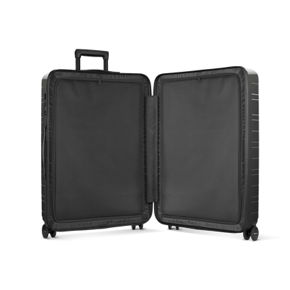 Koffer Essential Glossy Graphite Innenansicht - Hartschale Polycarbonat Leicht Robust - Horizn Studios