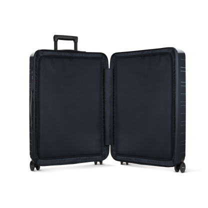 Koffer Essential Glossy Blau Innenansicht - Hartschale Polycarbonat Leicht Robust - Horizn Studios