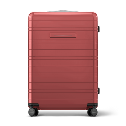 Koffer Essential Glossy True Red Vorderseite - Hartschale Polycarbonat Leicht Robust - Horizn Studios