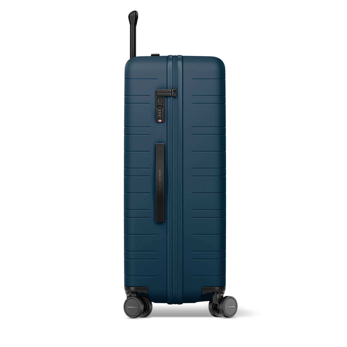 H7 GO Koffer River Blue Seitenprofil mit TSA-Schloss