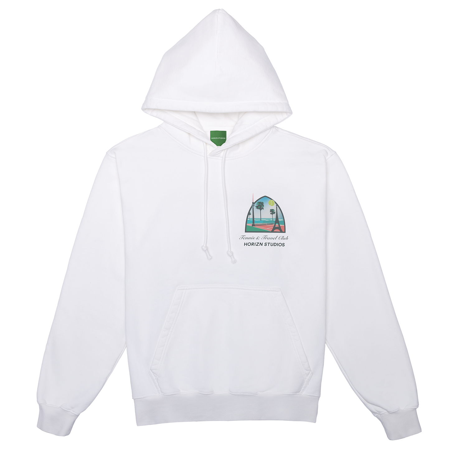 Hoodie Tennis Edition / All White / Organic Cotton / M