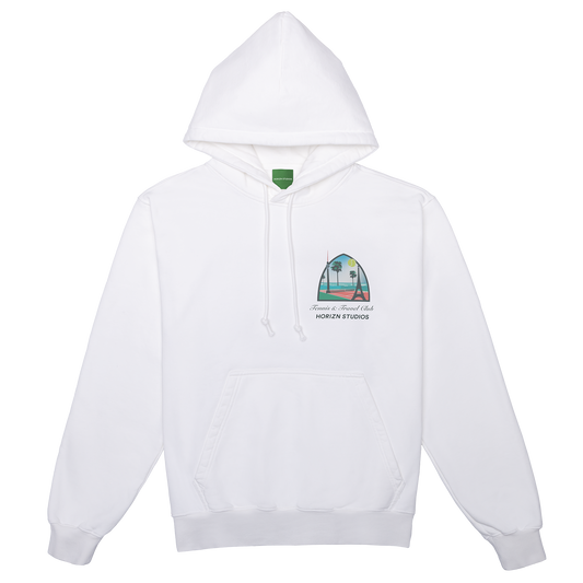 Hoodie Tennis Edition / All White / Organic Cotton / M