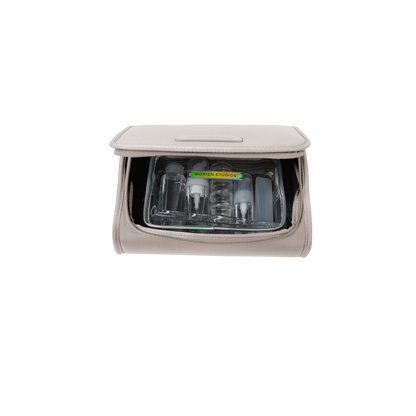Koenji Topcase Beige Vorderseite Open - Horizn Studios