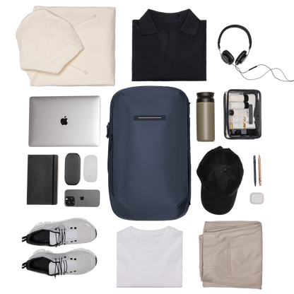 Gion Backpack Travel / Night Blue / Recycled Nylon