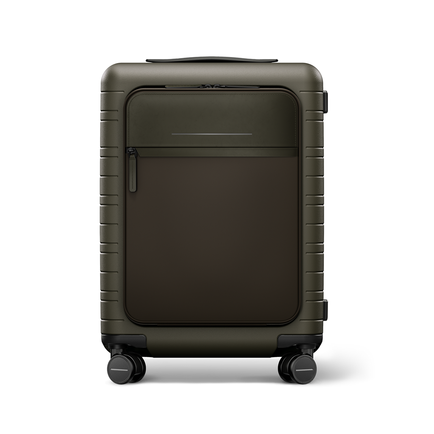 M5 / Dark Olive / Vegan Multi Shell / Cabin Size mit Fronttasche / Essential