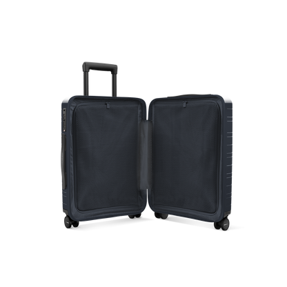 Koffer Essential Glossy Blau Innenansicht - Hartschale Polycarbonat Leicht Robust - Horizn Studios