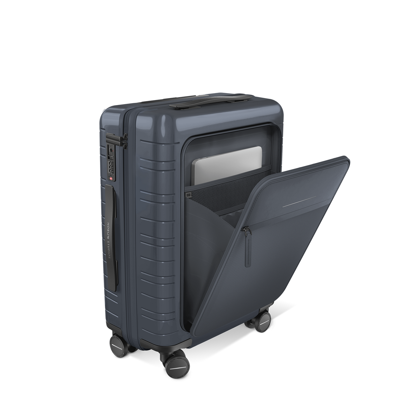 M5 / Glossy Night Blue / Premium Multi Shell / Cabin Size mit Fronttasche / Essential