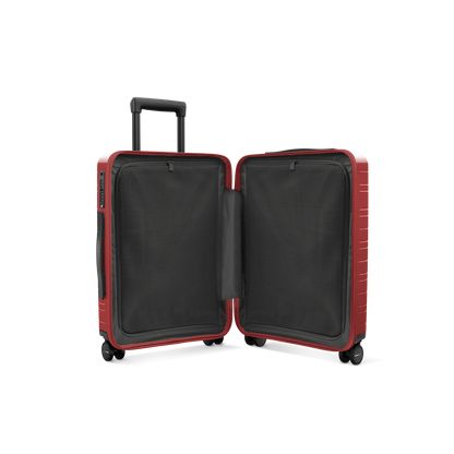 Koffer Essential Glossy True Red Innenansicht - Hartschale Polycarbonat Leicht Robust - Horizn Studios