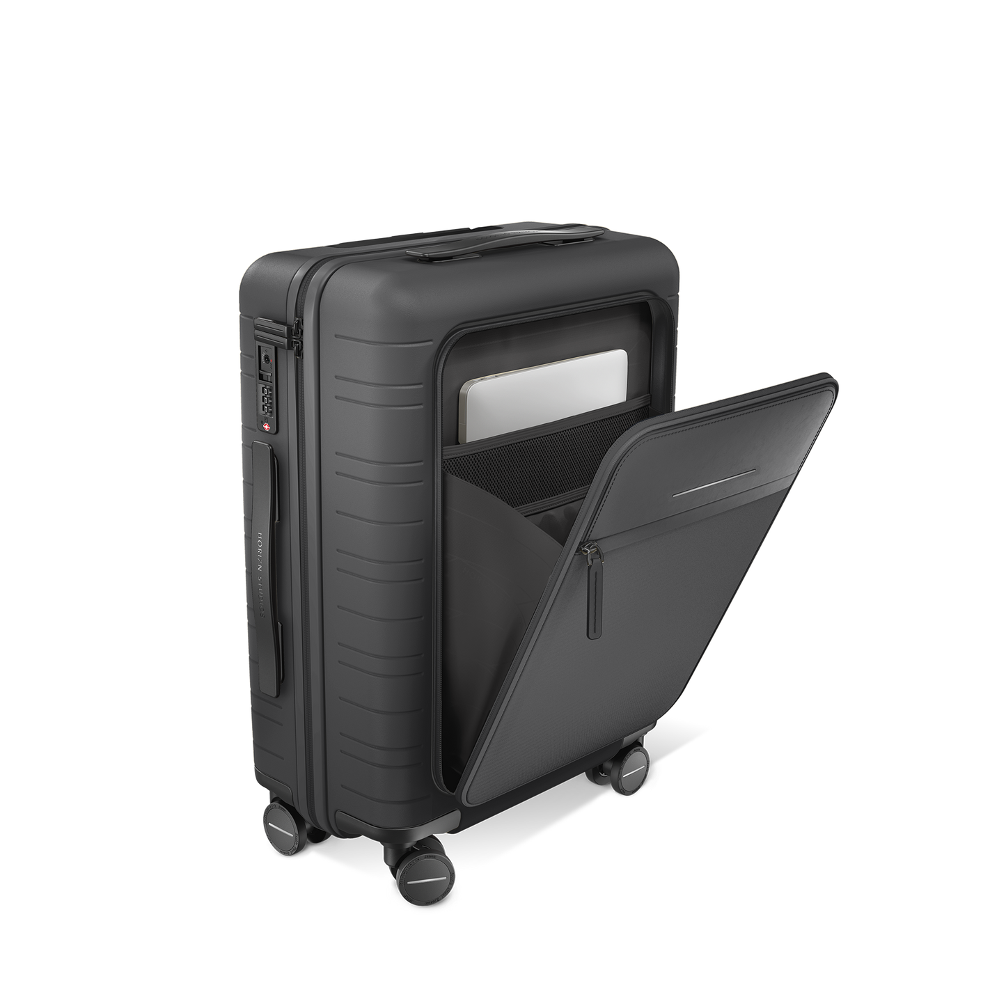 M5 / Graphite / Vegan Multi Shell / Cabin Size mit Fronttasche / Essential